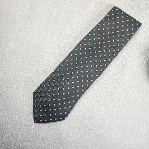 Designer Men's Ties 100% Silk Dark Colors Lot of 6 - Picture 9 of 14